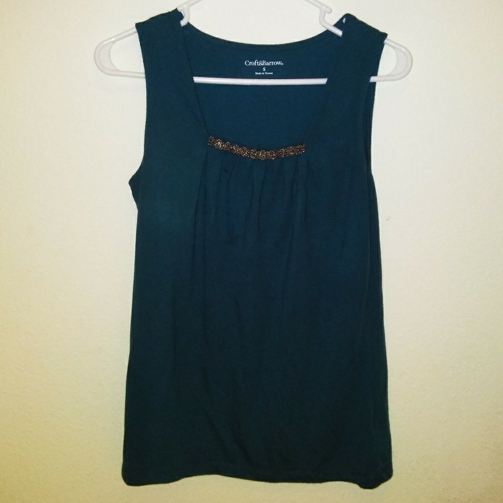 Teal Blue Sleeveless Tank